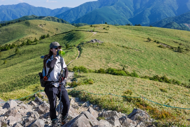 登山での水分補給